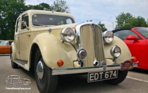 TV Film Movie Action Vehicle Scotland UK Cars Rover 12 1947 Front OS CU 800px