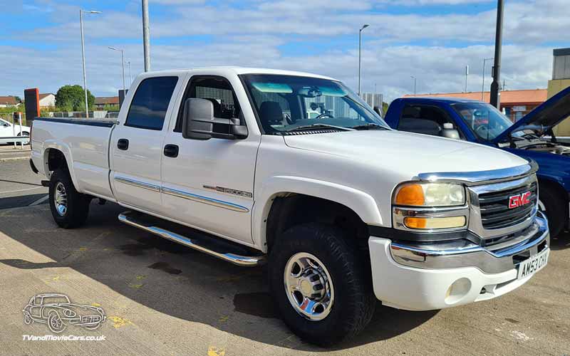 TV Film Movie Action Vehicle Scotland USA Cars GMC Sierra 2500HD Front NS
