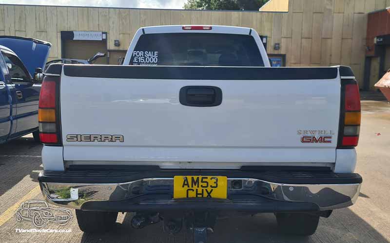 TV Film Movie Action Vehicle Scotland USA Cars GMC Sierra 2500HD Rear