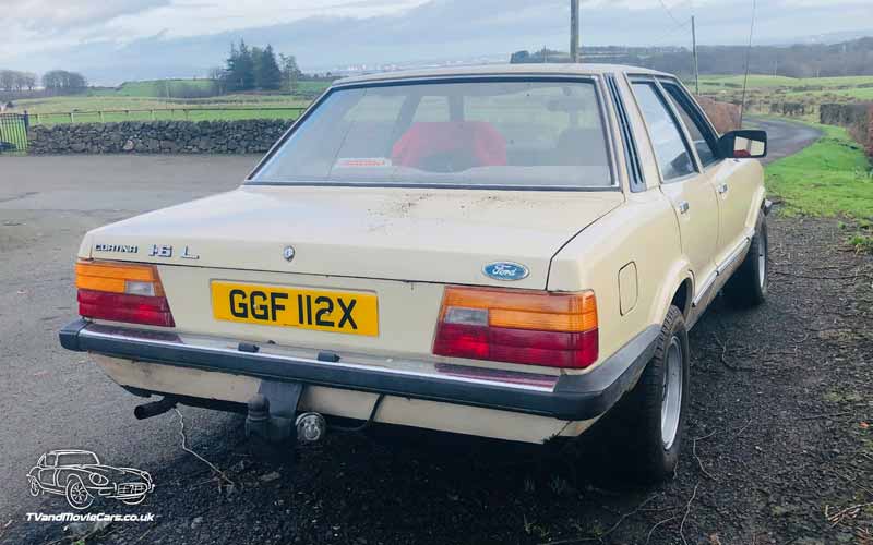 TV Film Movie Action Vehicle Scotland Uk Cars Ford Cortina MkV 1.6L (1982) Rear