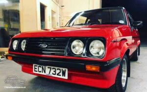 TV Film Movie Action Vehicle Scotland Uk Cars Ford Escort RS2000 (1980) Front NS.jpg