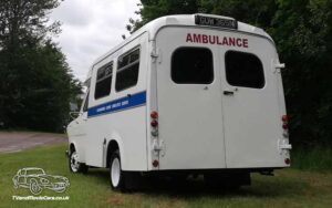 TV Film Movie Action Vehicle Scotland UK Cars Ford Transit Mk1 Ambulance Back