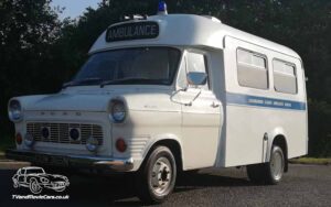 TV Film Movie Action Vehicle Scotland UK Cars Ford Transit Mk1 Ambulance Front NS 2