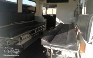 TV Film Movie Action Vehicle Scotland UK Cars Ford Transit Mk1 Ambulance Interior Back