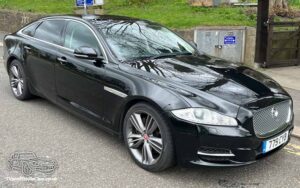 TV Film Movie Action Vehicle Scotland UK Cars Jaguar XJL Front OS