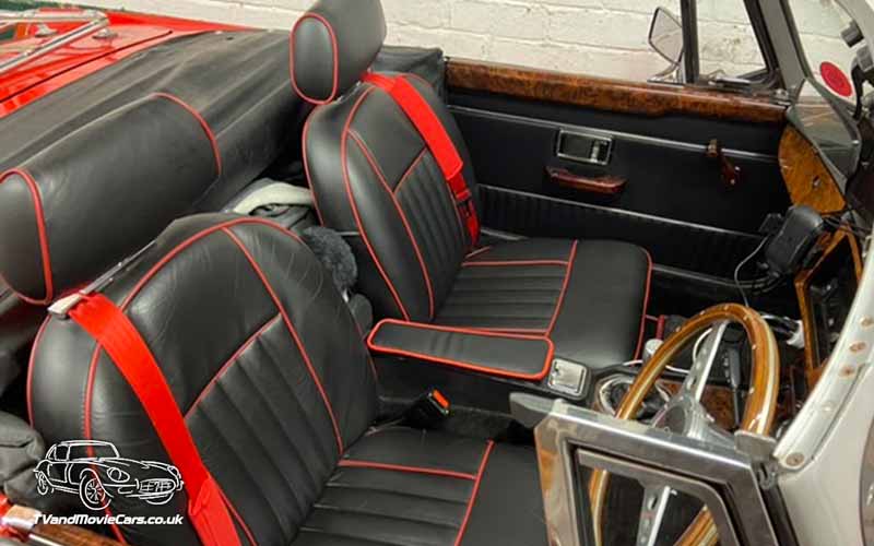 TV Film Movie Action Vehicle Scotland UK Cars MGB Roadster Interior Seats