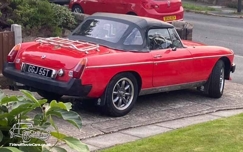 TV Film Movie Action Vehicle Scotland UK Cars MGB Roadster Rear OS