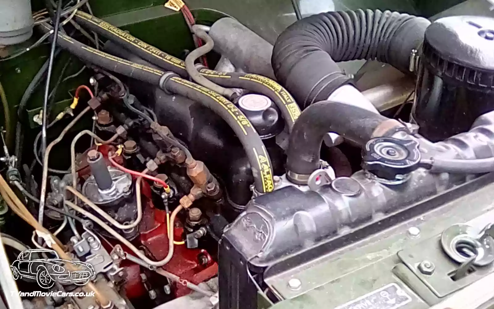 TV Film Movie Action Vehicle Scotland UK Cars Land Rover Series 2a Engine