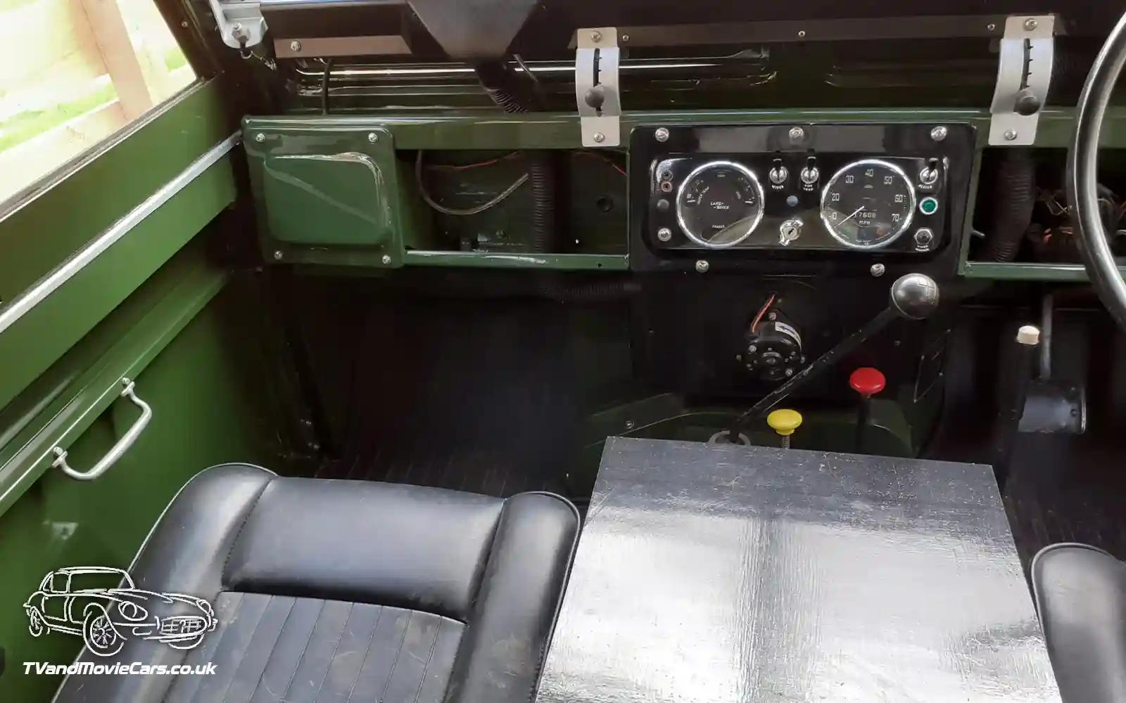 TV Film Movie Action Vehicle Scotland UK Cars LandRover Series 2a - Interior Front NS Seat