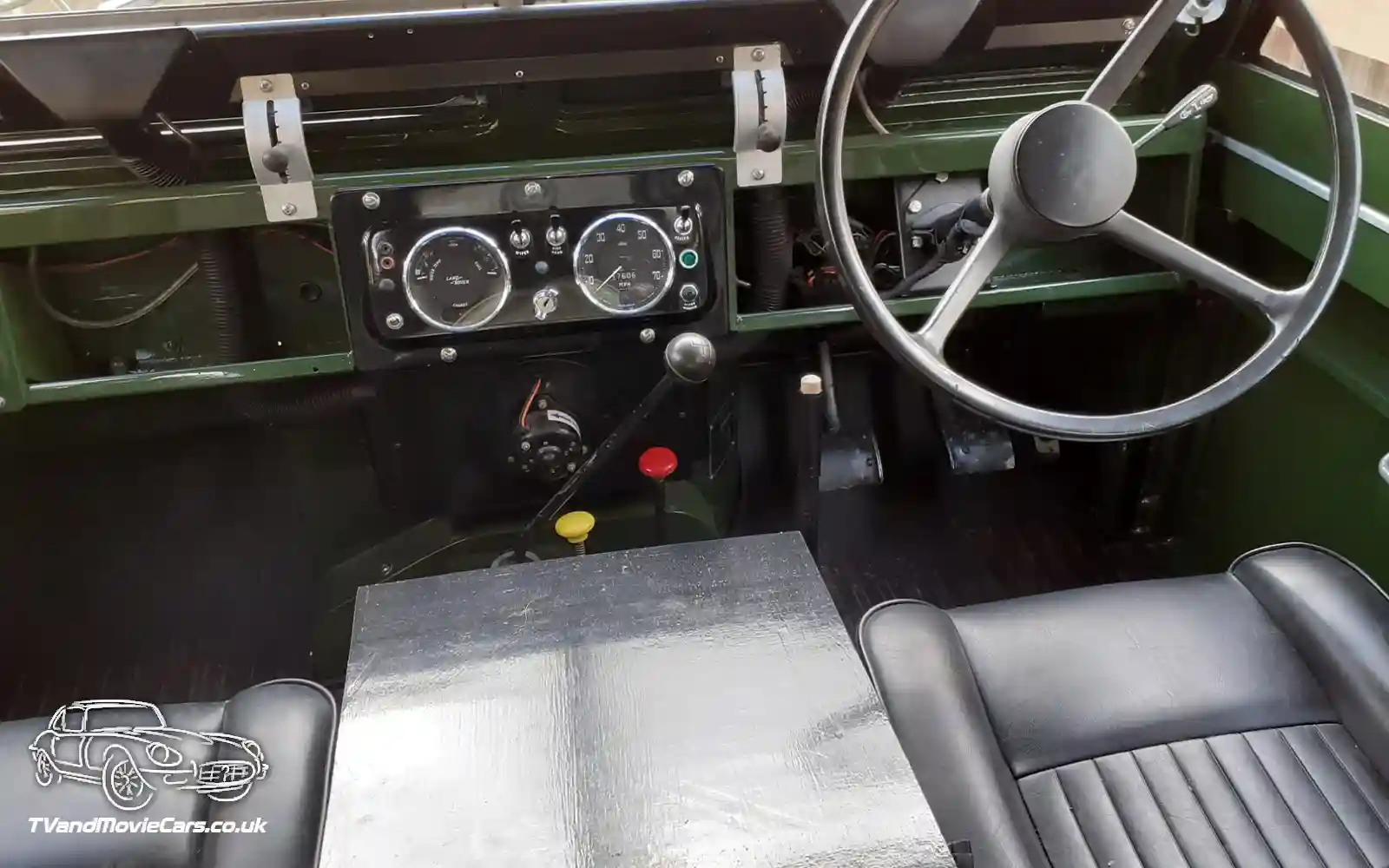 TV Film Movie Action Vehicle Scotland UK Cars LandRover Series 2a - Interior Front OS Seat