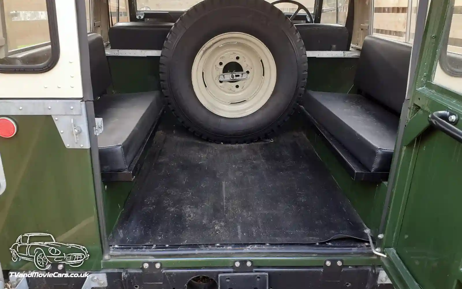 TV Film Movie Action Vehicle Scotland UK Cars LandRover Series 2a - Interior Rear