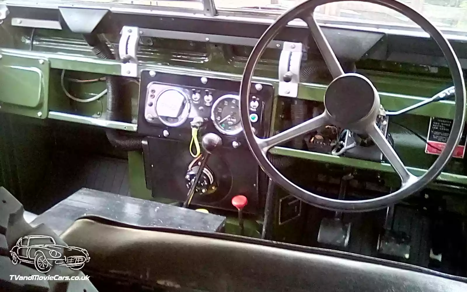 TV Film Movie Action Vehicle Scotland UK Cars Land Rover Series 2a Internal Dashboard