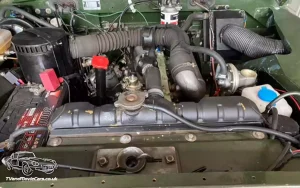 TV Film Movie Action Vehicle Scotland UK Cars LandRover Series 3 Engine
