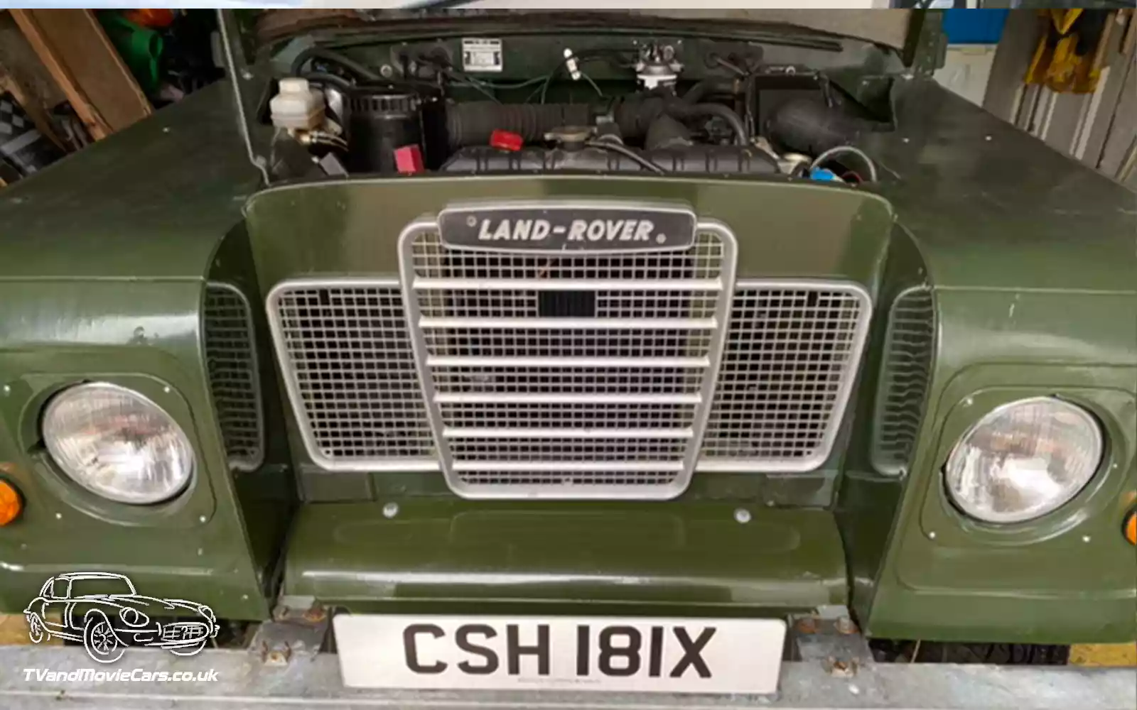 TV Film Movie Action Vehicle Scotland UK Cars LandRover Series 3 Front CU