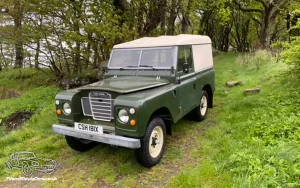 TV Film Movie Action Vehicle Scotland UK Cars LandRover Series 3 Front NS
