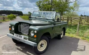 TV Film Movie Action Vehicle Scotland UK Cars LandRover Series 3 Rear Open Top