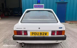 TV Film Movie Action Vehicle Scotland UK Cars Ford Escort 1.3 Police Car Back