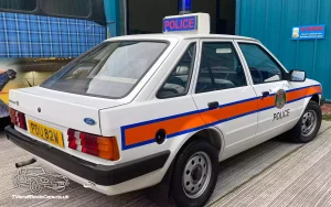 TV Film Movie Action Vehicle Scotland UK Cars Ford Escort 1.3 Police Car OS Back
