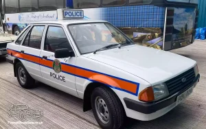 TV Film Movie Action Vehicle Scotland UK Cars Ford Escort 1.3 Police Car OS Front