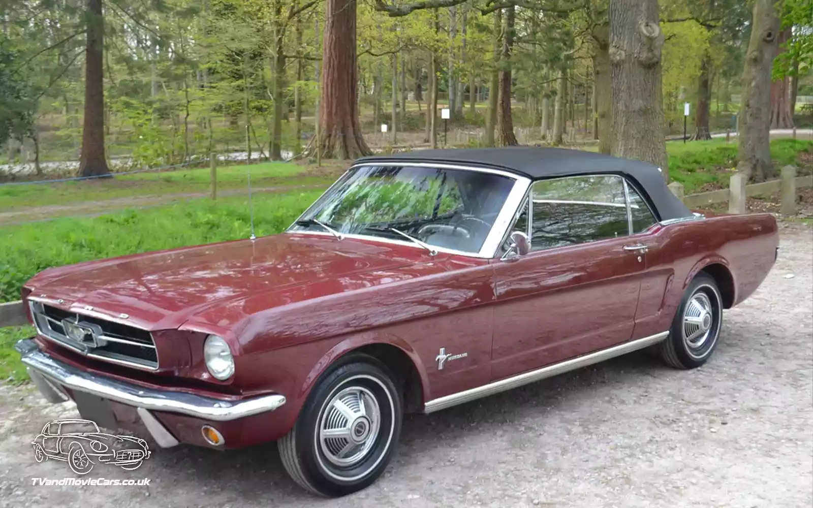 TV Film Movie Action Vehicle Scotland USA Cars Mustang Convertible 1965 - Front OS