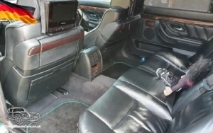 TV Film Movie Action Vehicle Scotland German Cars BMW 7 Series E38 750IL 1997 Interior Rear NS