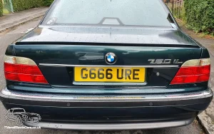 TV Film Movie Action Vehicle Scotland German Cars BMW 7 Series E38 750IL 1997 Rear