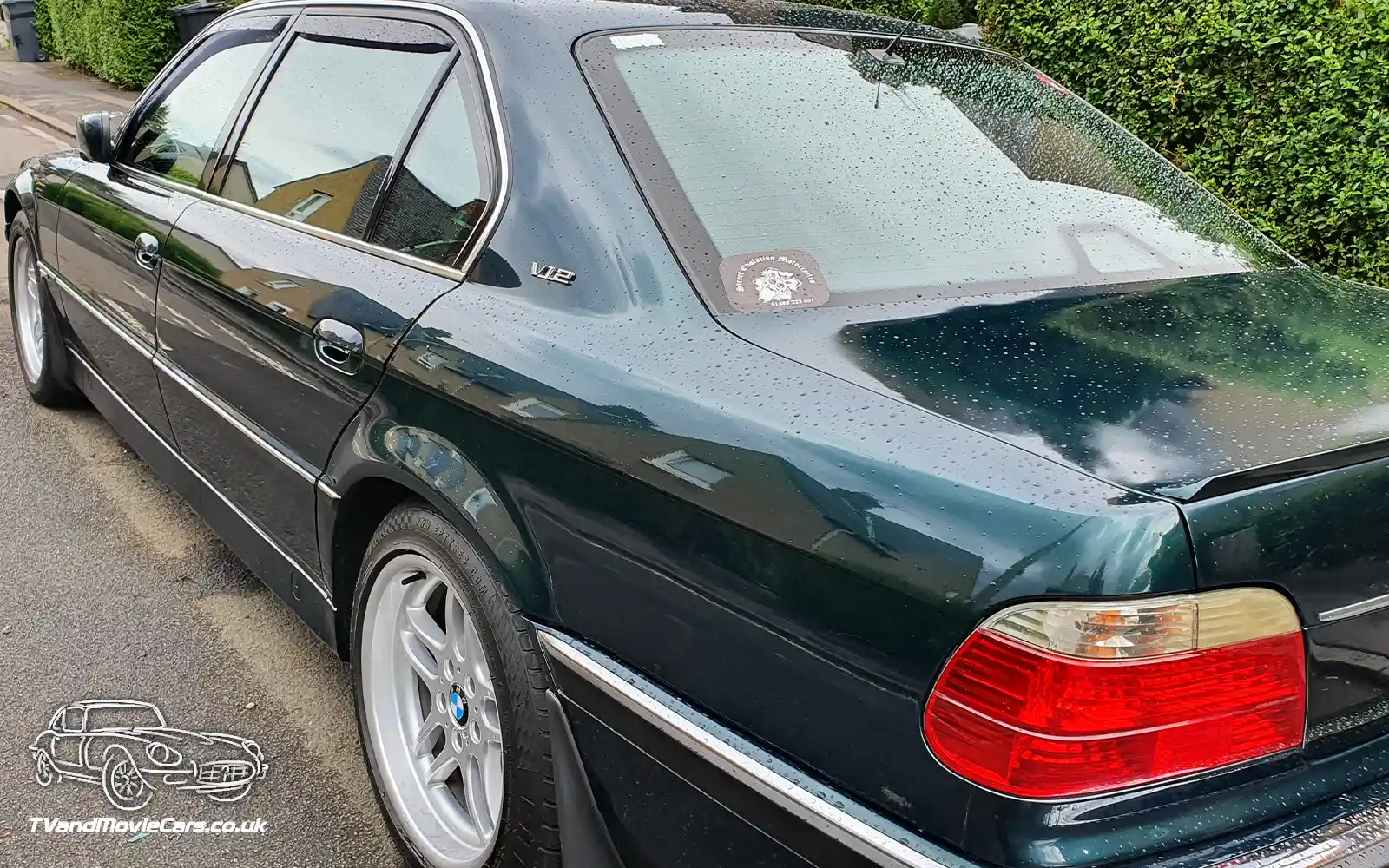 TV Film Movie Action Vehicle Scotland German Cars BMW 7 Series E38 750IL 1997 Rear NS CU