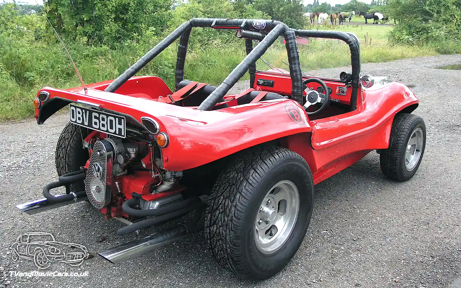 TV Film Movie Action Vehicle Scotland German Cars Volkswagen VW Beach Buggy 1970 Rear OS