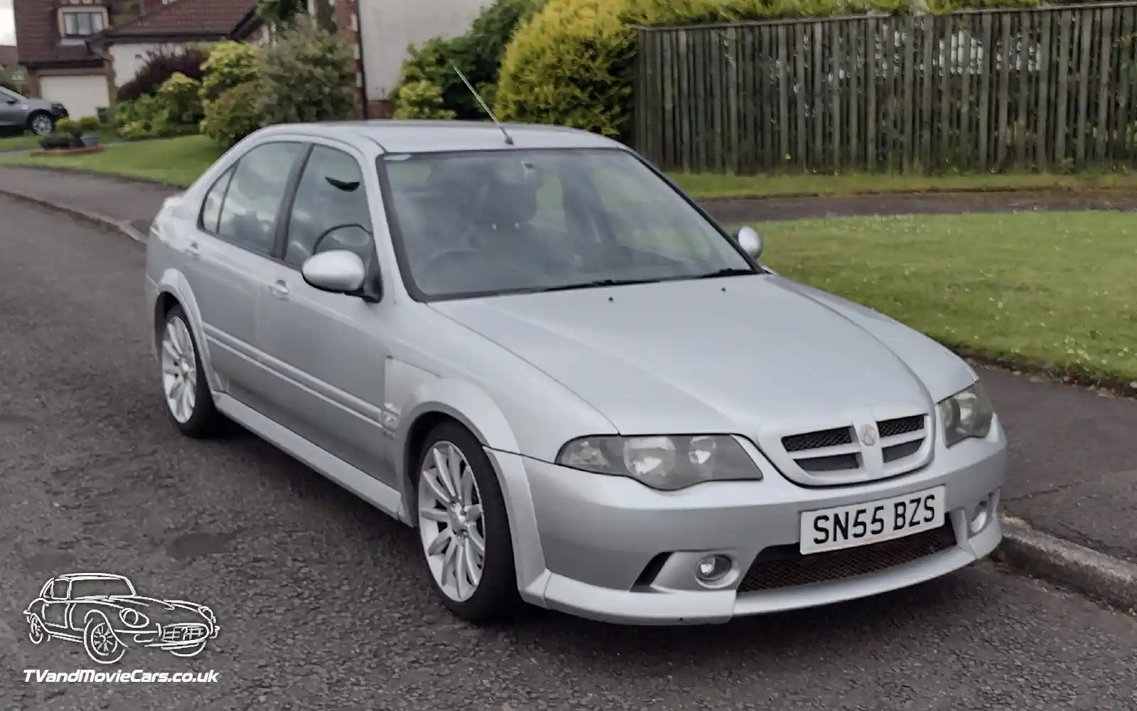 TV Film Movie Action Vehicle Scotland UK Cars MG ZS180 2005 Saloon Front OS