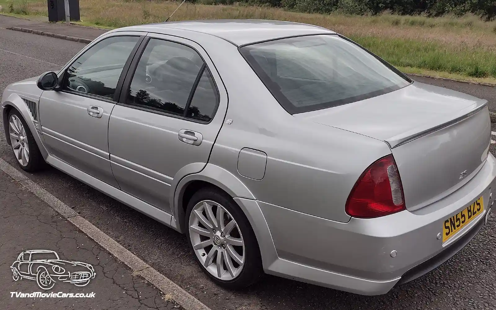 TV Film Movie Action Vehicle Scotland UK Cars MG ZS180 2005 Saloon OS Rear