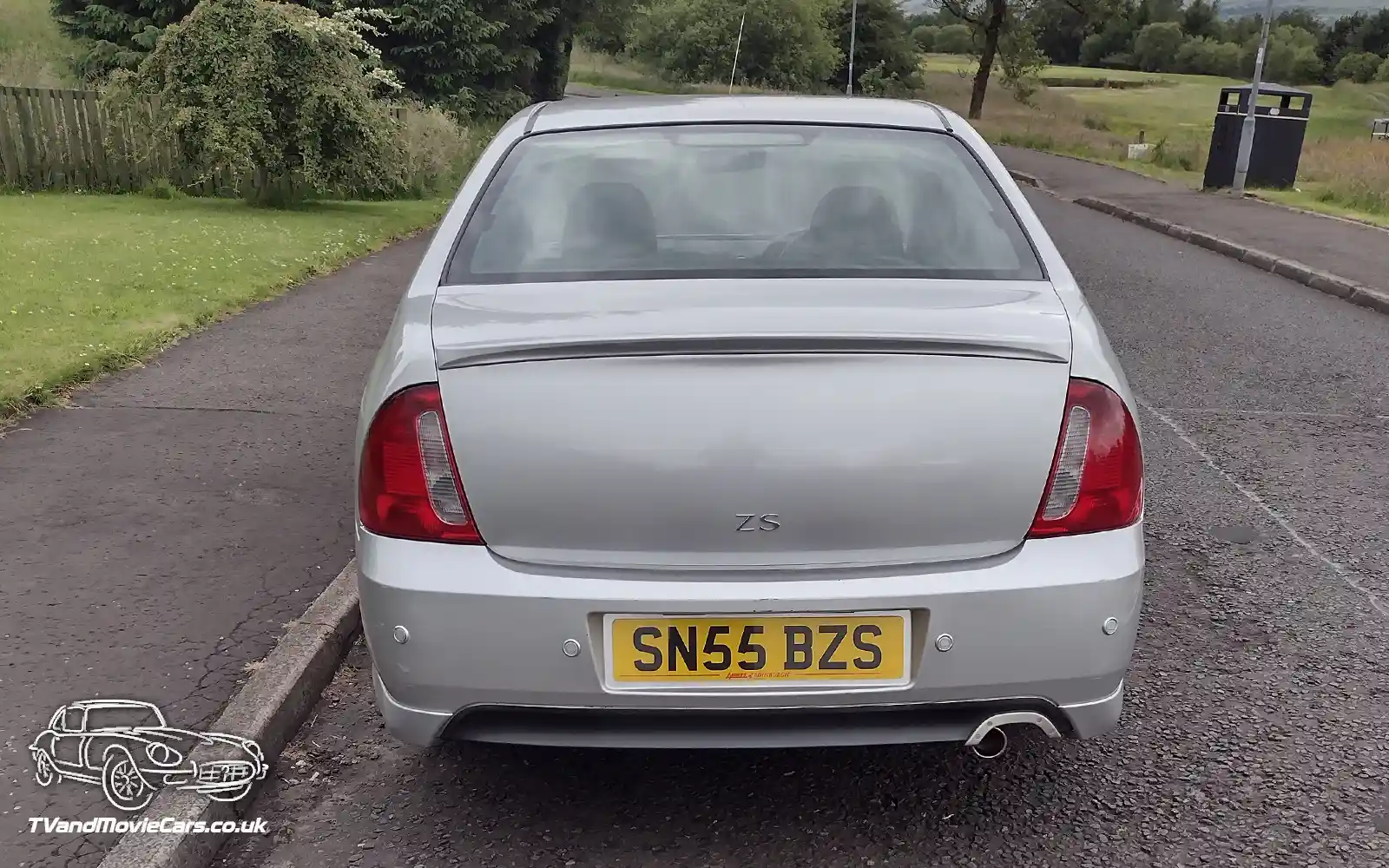 TV Film Movie Action Vehicle Scotland UK Cars MG ZS180 2005 Saloon Rear