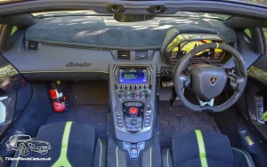 TV Film Movie Action Vehicle Scotland Italian Cars Lamborghini Aventador 2016 Interior Top