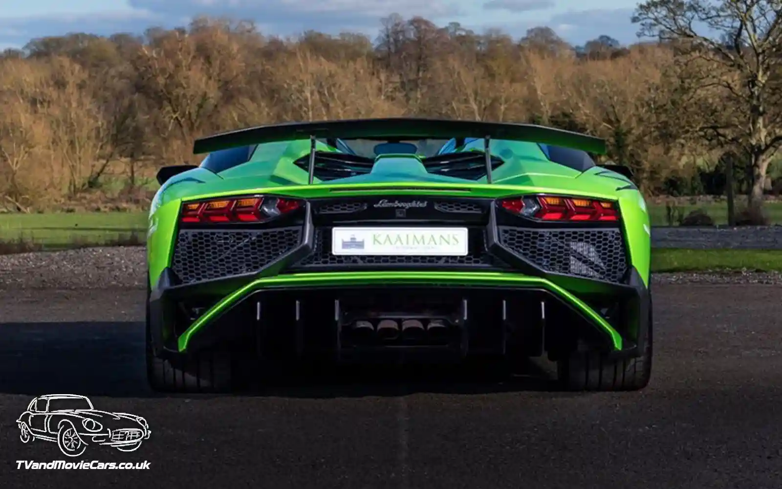 TV Film Movie Action Vehicle Scotland Italian Cars Lamborghini Aventador 2016 Rear 2