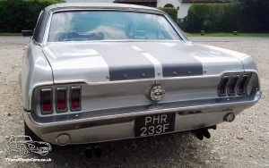 TV Film Movie Action Vehicle Scotland USA American Cars Ford Mustang Coupe 1968 Rear