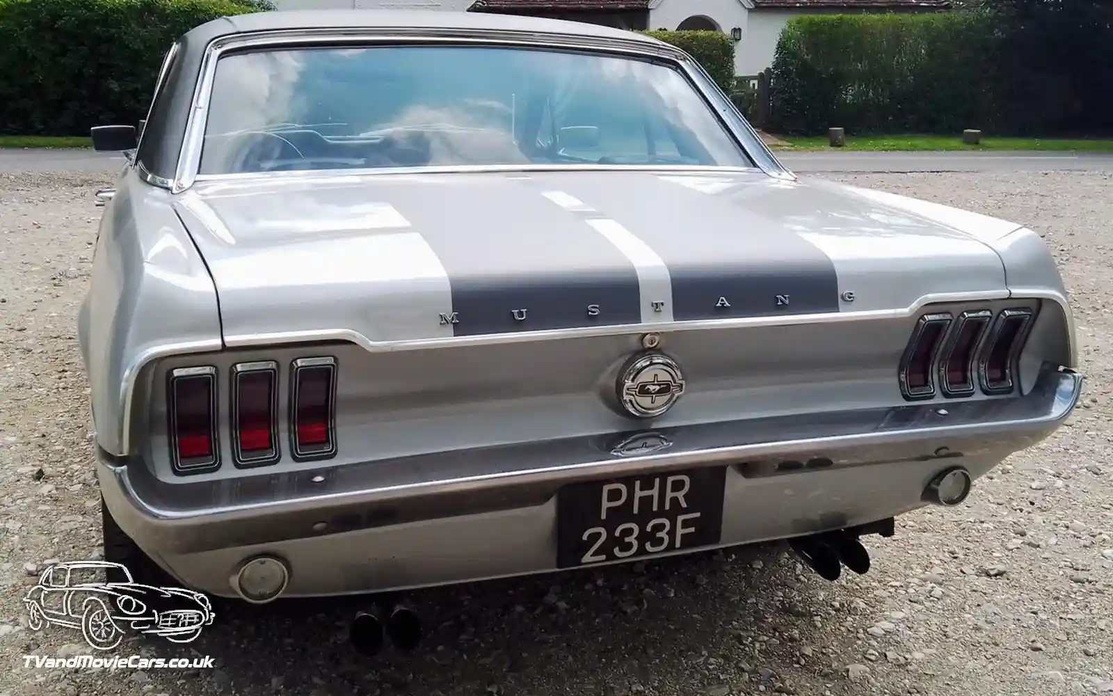 TV Film Movie Action Vehicle Scotland USA American Cars Ford Mustang Coupe 1968 Rear
