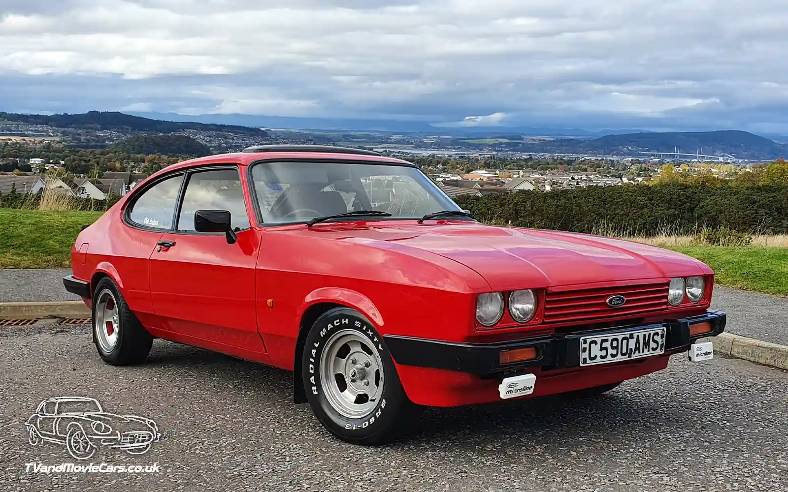 TV Film Movie Action Vehicle Scotland UK Cars Ford Capri Mk3 2.0 Laser OS Front No Spotlights