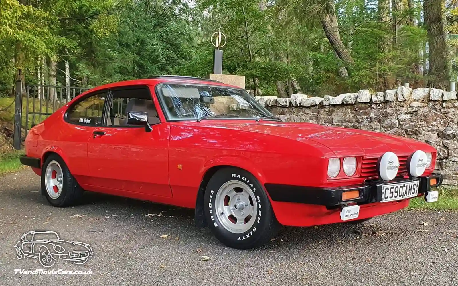 TV Film Movie Action Vehicle Scotland UK Cars Ford Capri Mk3 2.0 Laser OS Front