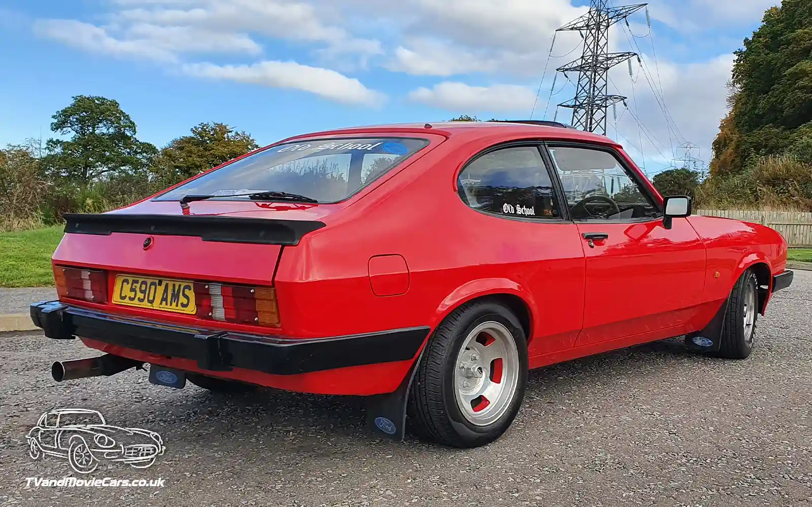 TV Film Movie Action Vehicle Scotland UK Cars Ford Capri Mk3 2.0 Laser Rear