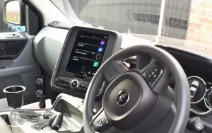 TV Film Movie Action Vehicle Scotland 2019 LEVC TXE Taxi Essex Interior Dashboard