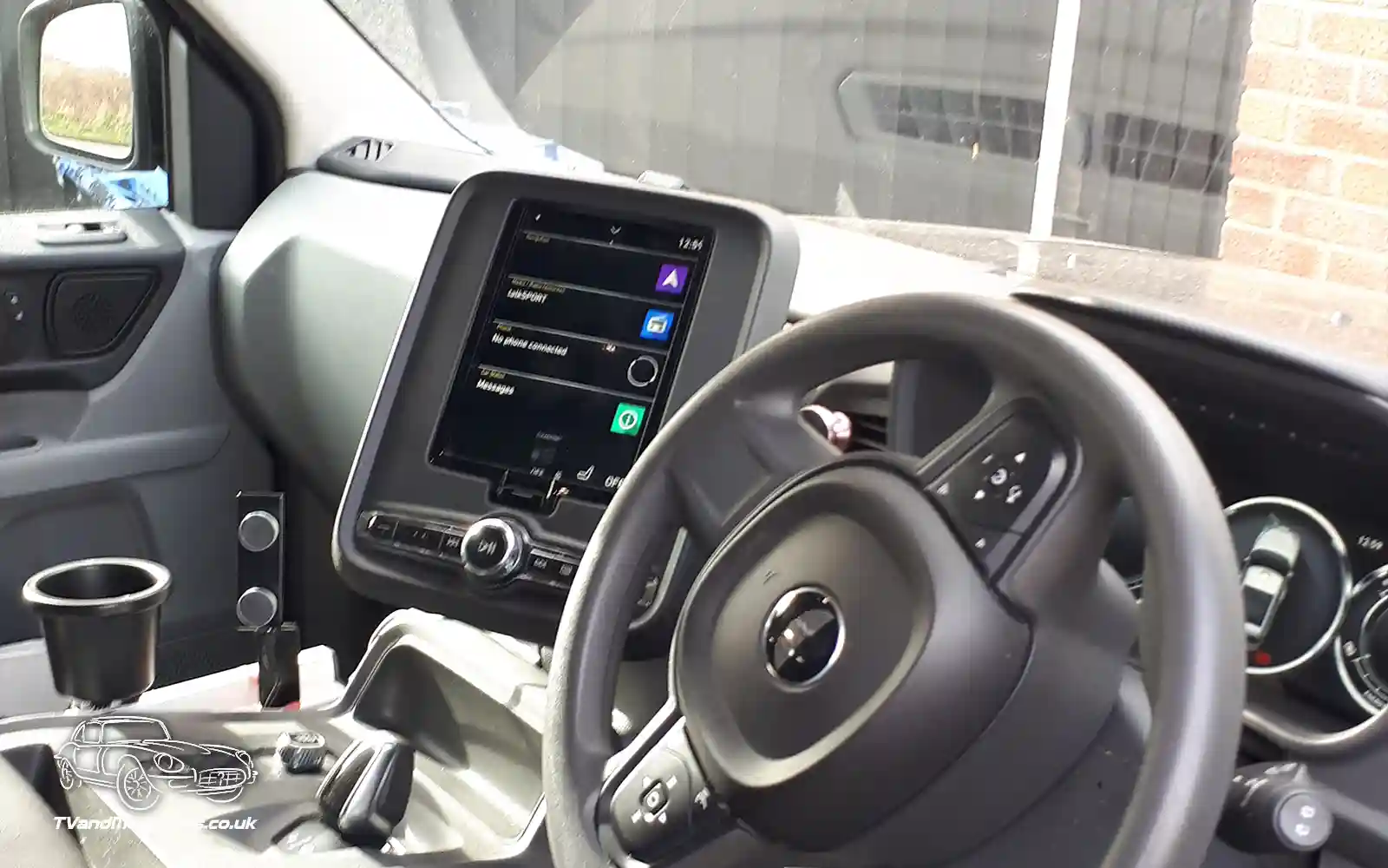 TV Film Movie Action Vehicle Scotland 2019 LEVC TXE Taxi Essex Interior Dashboard