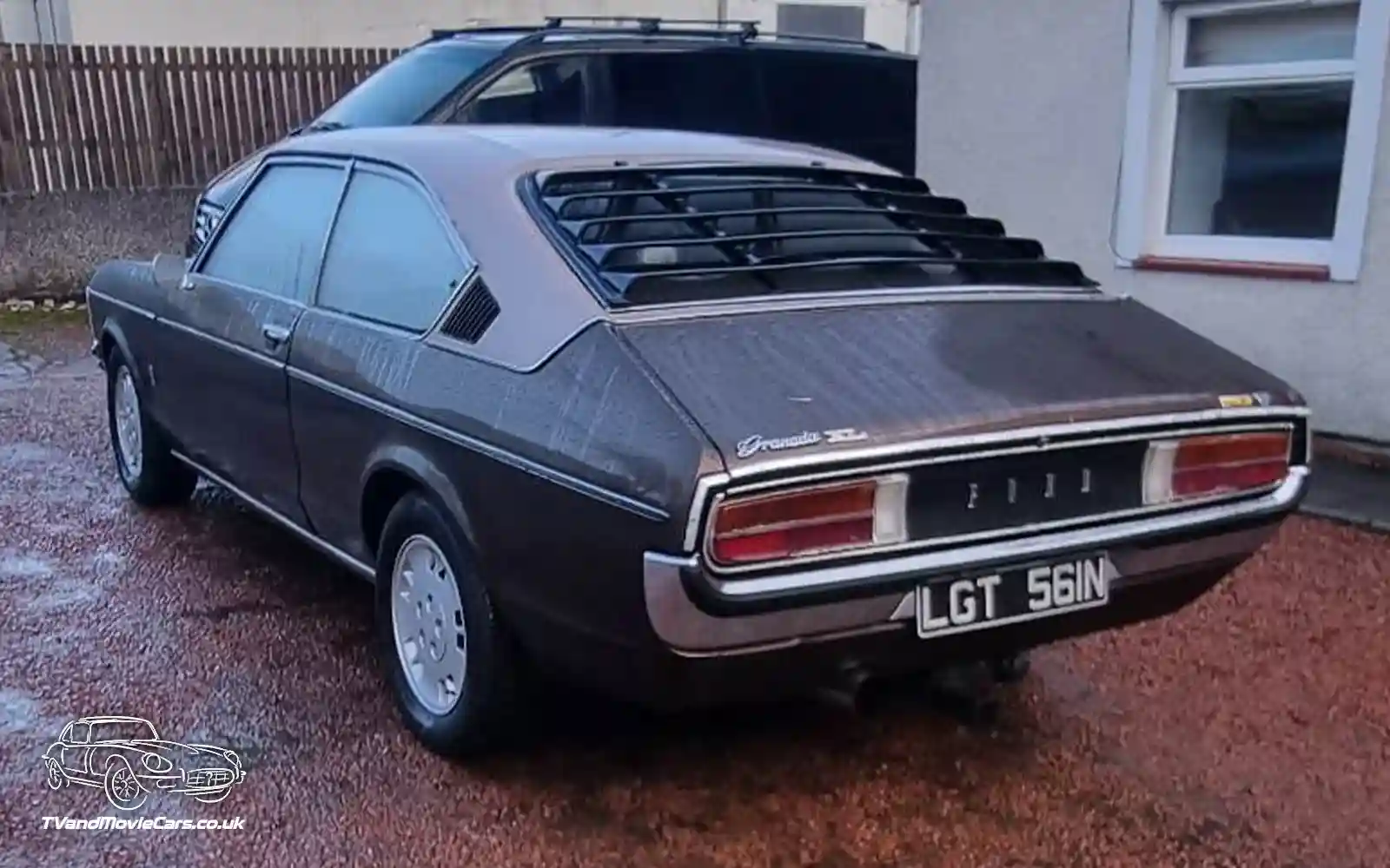 TV Film Movie Action Vehicle Scotland UK Classic Car Ford Granada Mk1 3.0 XL Coupe 1973 Rear NS