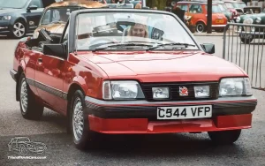 TV Film Movie Action Vehicle Scotland UK Classic Car Vauxhall Cavalier Mk2 Cabriolet 1.8i 1986 Front OS