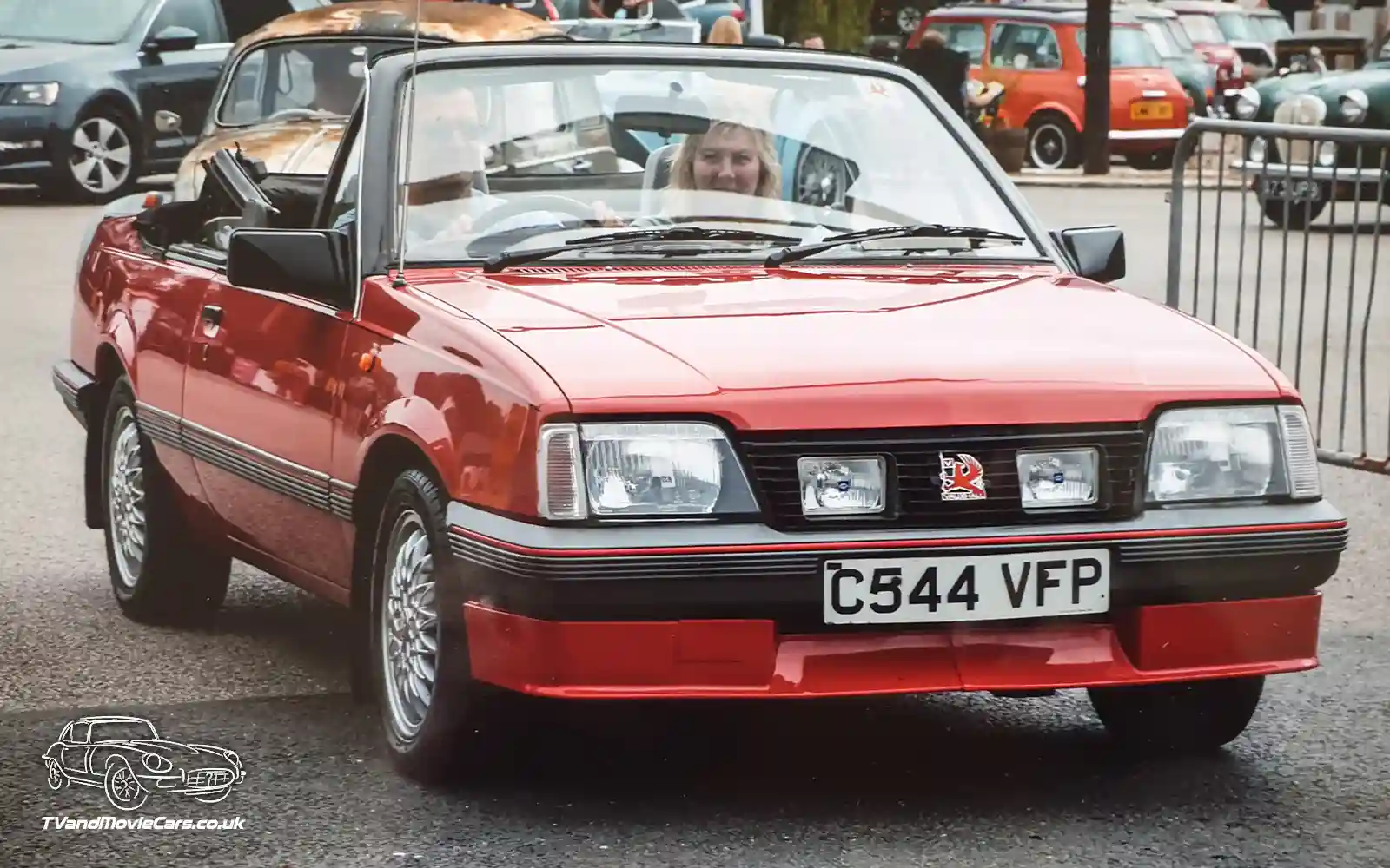 TV Film Movie Action Vehicle Scotland UK Classic Car Vauxhall Cavalier Mk2 Cabriolet 1.8i 1986 Front OS