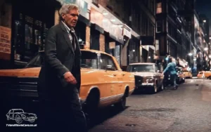 TV Film Movie Action Vehicle Scotland USA Cars Ford Galaxie 500 1967 New York Yellow Cab with Harrison Ford Indiana Jones