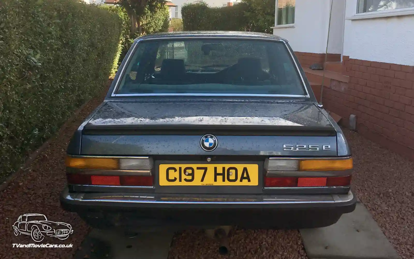 TV Film Movie Action Vehicle Scotland German Car BMW 525e 1985 Rear