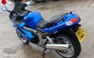 TV Film Movie Action Vehicles Scotland UK Motorcycle Kawasaki ZZR 1200 2002 NS Rear