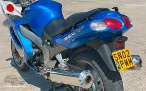 TV Film Movie Action Vehicles Scotland UK Motorcycle Kawasaki ZZR 1200 2002 Rear NS CU