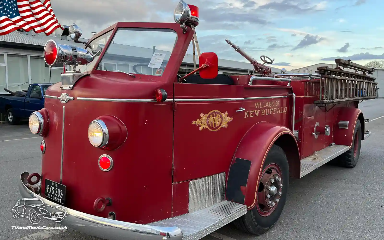 TV Film Movie USA Action Vehicles American Lafrance - 700 Fire Pump Truck 1948 OS Front