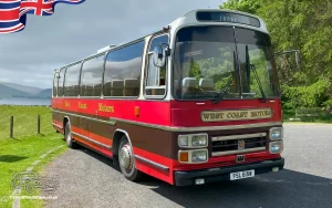 TV Movie Film Action Vehicles Wedding Event Hire Glasgow Scotland Plaxton 1980 Action Shot Front OS