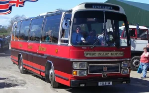 TV and Movie Action Vehicles Wedding Hire Glasgow Scotland West Coast Motors Plaxton 1980 Front OS1